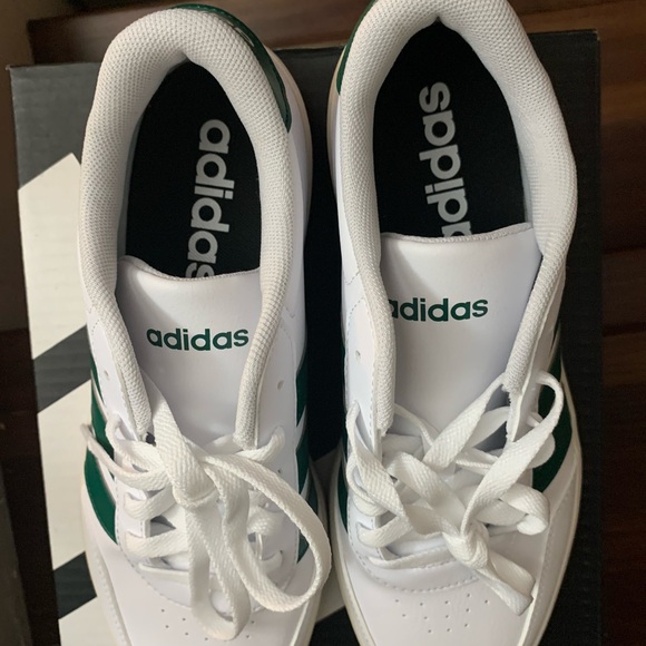NEW Adidas Breaknet 3.0 Men's Trainers Shoes Sneaker White/Green JR3549 Size 9 - Picture 11 of 11